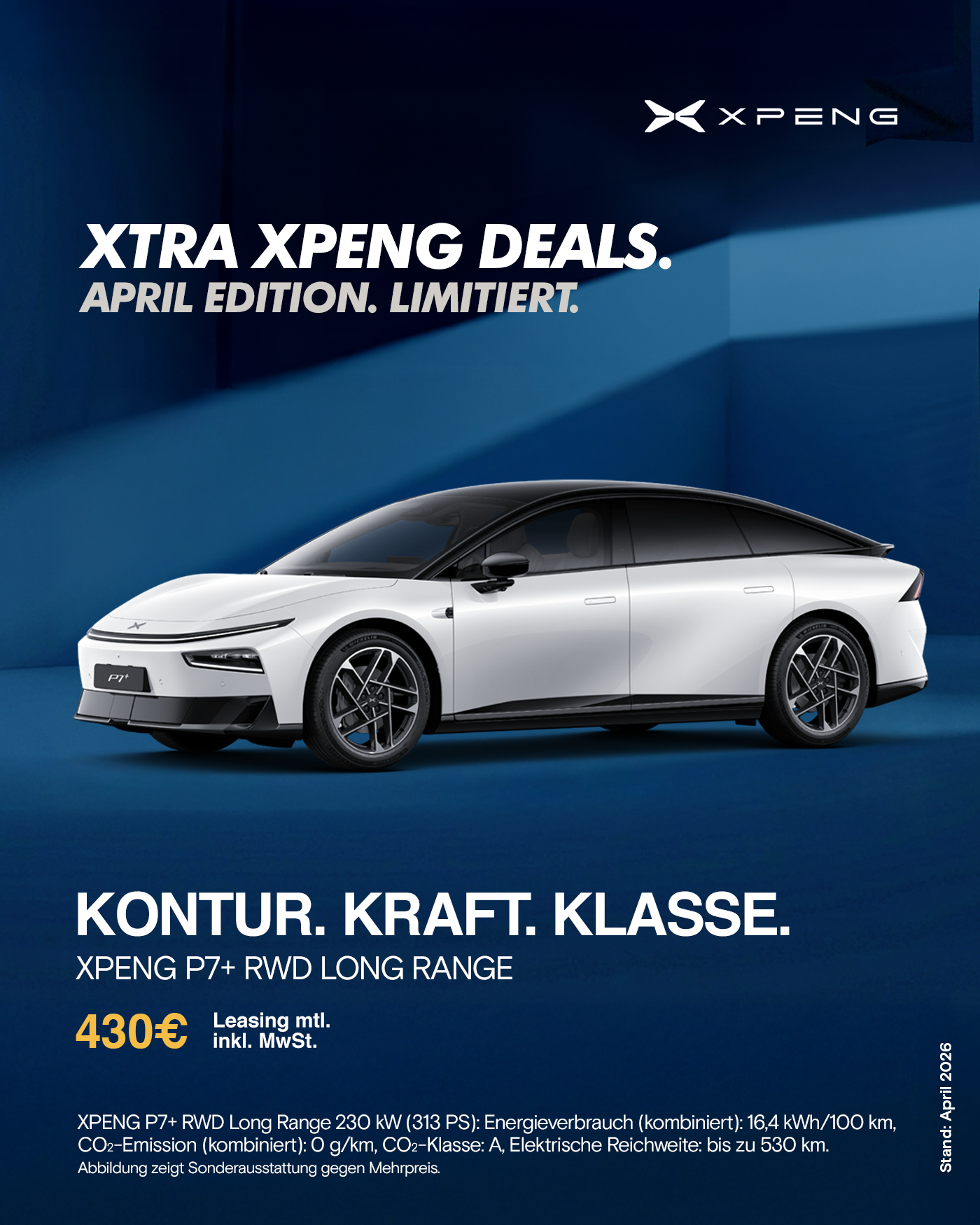 XPENG P7+ — Angebot des Monats bei Wahl-Group